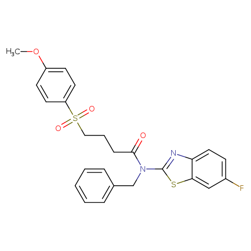 N-benzyl-N-(6-fluoro-1,3-benzothiazol-2-yl)-4-(4-methoxybenzenesulfonyl)butanamide