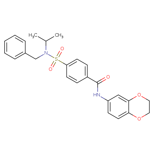 4-[benzyl(propan-2-yl)sulfamoyl]-N-(2,3-dihydro-1,4-benzodioxin-6-yl)benzamide