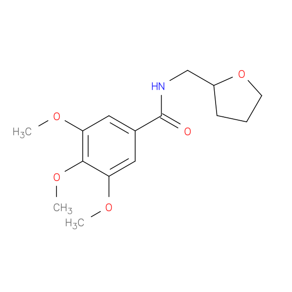 3,4,5-trimethoxy-N-[(oxolan-2-yl)methyl]benzamide