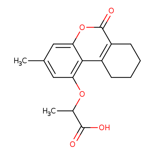 2-[(3-Methyl-6-oxo-7,8,9,10-tetrahydro-6h-benzo[c]chromen-1-yl)oxy]propanoic acid