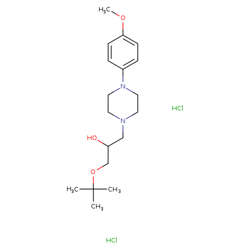 1-(tert-butoxy)-3-[4-(4-methoxyphenyl)piperazin-1-yl]propan-2-ol dihydrochloride