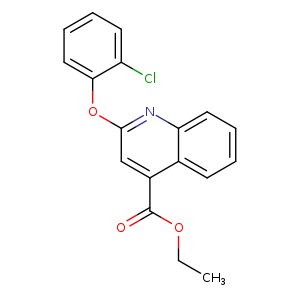 Ethyl 2-(2-chlorophenoxy)quinoline-4-carboxylate