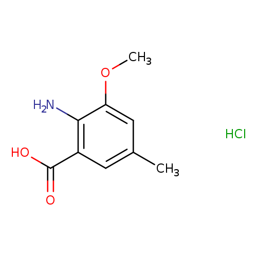 2-amino-3-methoxy-5-methylbenzoic acid hydrochloride
