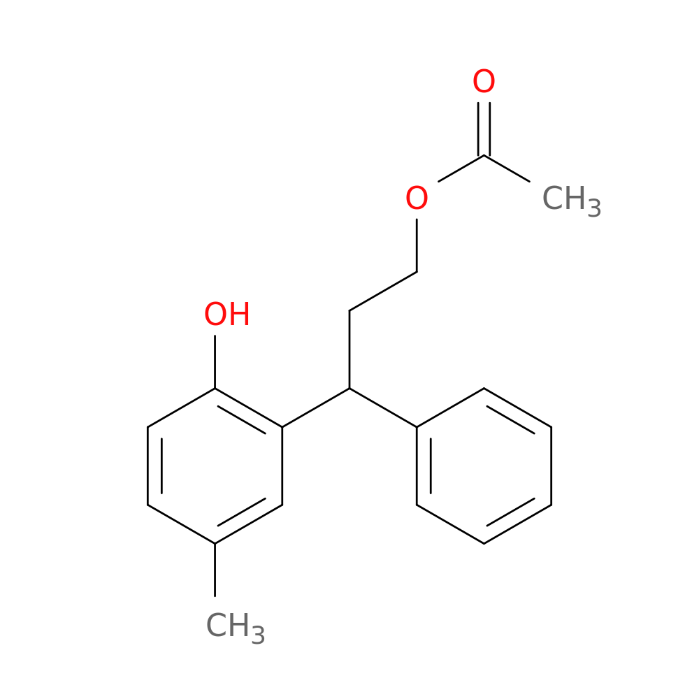 3-(2-hydroxy-5-methylphenyl)-3-phenylpropyl acetate
