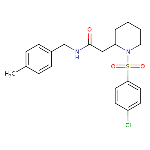 2-[1-(4-chlorobenzenesulfonyl)piperidin-2-yl]-N-[(4-methylphenyl)methyl]acetamide