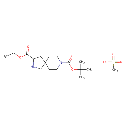 8-tert-Butyl 3-ethyl 2,8-diazaspiro[4.5]decane-3,8-dicarboxylate methanesulfonate