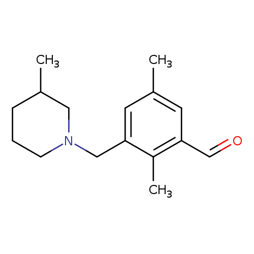 2,5-Dimethyl-3-((3-methylpiperidin-1-yl)methyl)benzaldehyde