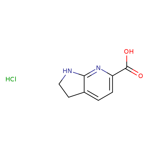 1H,2H,3H-pyrrolo[2,3-b]pyridine-6-carboxylicacidhydrochloride