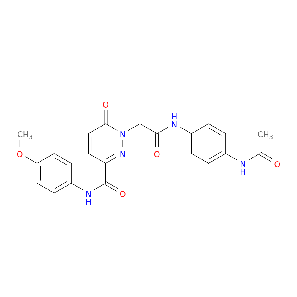 1-{[(4-acetamidophenyl)carbamoyl]methyl}-N-(4-methoxyphenyl)-6-oxo-1,6-dihydropyridazine-3-carboxamide