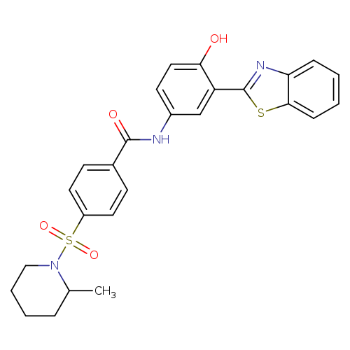 N-[3-(1,3-benzothiazol-2-yl)-4-hydroxyphenyl]-4-[(2-methylpiperidin-1-yl)sulfonyl]benzamide