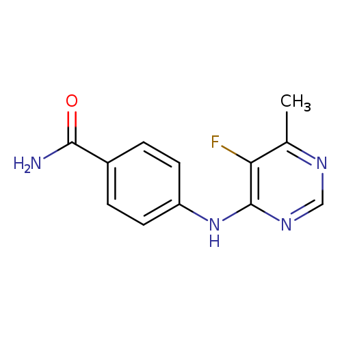 4-[(5-fluoro-6-methylpyrimidin-4-yl)amino]benzamide