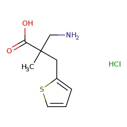 3-amino-2-methyl-2-(thiophen-2-ylmethyl)propanoic acid hydrochloride