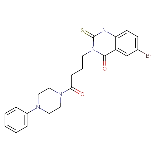 6-bromo-3-[4-oxo-4-(4-phenylpiperazin-1-yl)butyl]-2-sulfanylidene-1,2,3,4-tetrahydroquinazolin-4-one