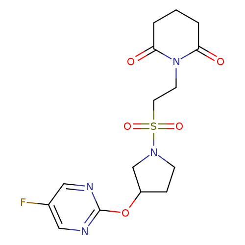 1-[2-({3-[(5-fluoropyrimidin-2-yl)oxy]pyrrolidin-1-yl}sulfonyl)ethyl]piperidine-2,6-dione