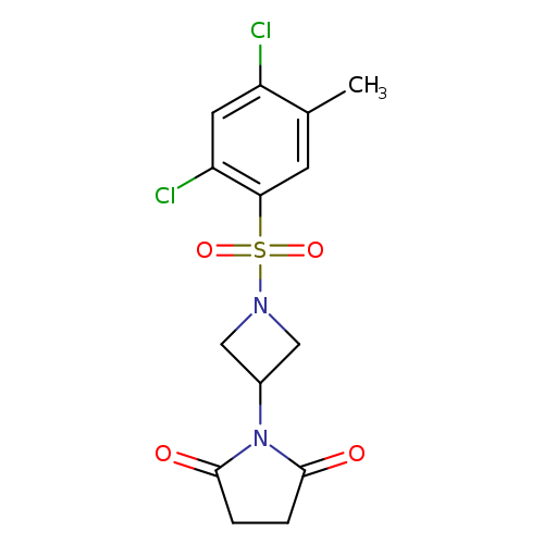 1-[1-(2,4-dichloro-5-methylbenzenesulfonyl)azetidin-3-yl]pyrrolidine-2,5-dione