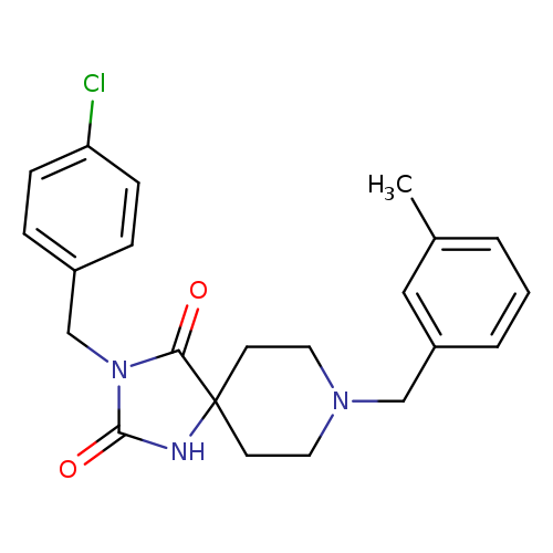 3-[(4-chlorophenyl)methyl]-8-[(3-methylphenyl)methyl]-1,3,8-triazaspiro[4.5]decane-2,4-dione
