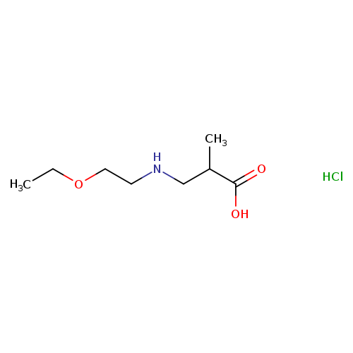 3-[(2-ethoxyethyl)amino]-2-methylpropanoic acid hydrochloride
