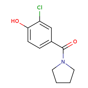 2-chloro-4-(pyrrolidine-1-carbonyl)phenol