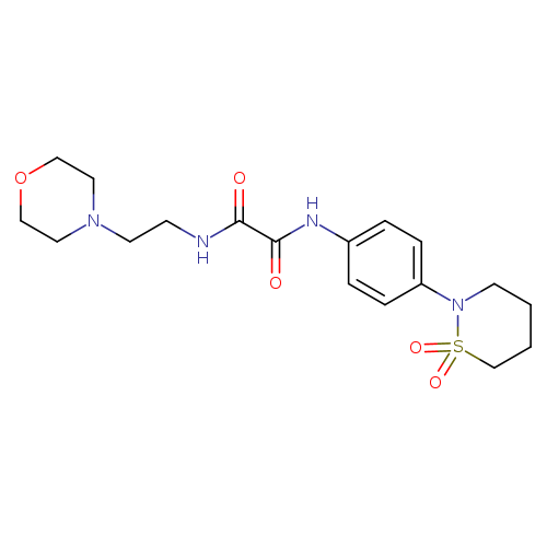 N-[4-(1,1-dioxo-1lambda6,2-thiazinan-2-yl)phenyl]-N'-[2-(morpholin-4-yl)ethyl]ethanediamide