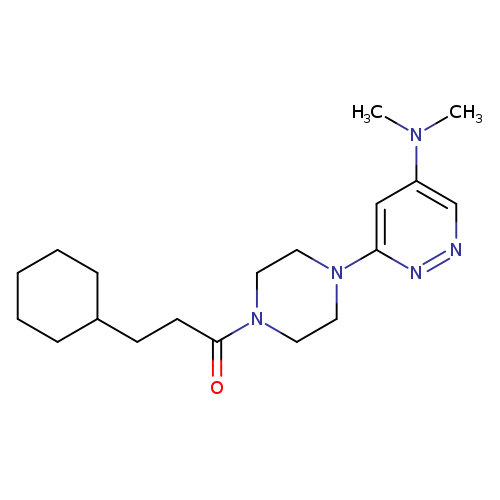 3-cyclohexyl-1-{4-[5-(dimethylamino)pyridazin-3-yl]piperazin-1-yl}propan-1-one