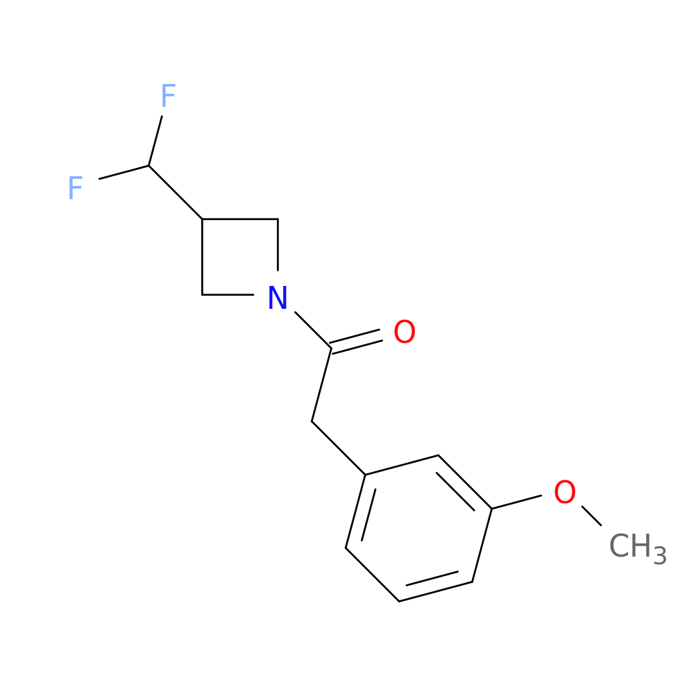 1-[3-(difluoromethyl)azetidin-1-yl]-2-(3-methoxyphenyl)ethan-1-one