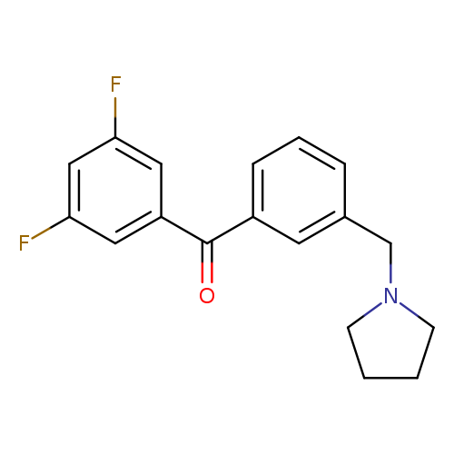 3,5-Difluoro-3'-pyrrolidinomethyl benzophenone