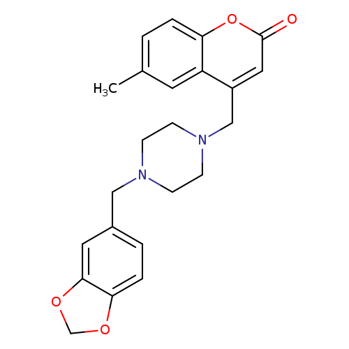 4-({4-[(2H-1,3-benzodioxol-5-yl)methyl]piperazin-1-yl}methyl)-6-methyl-2H-chromen-2-one