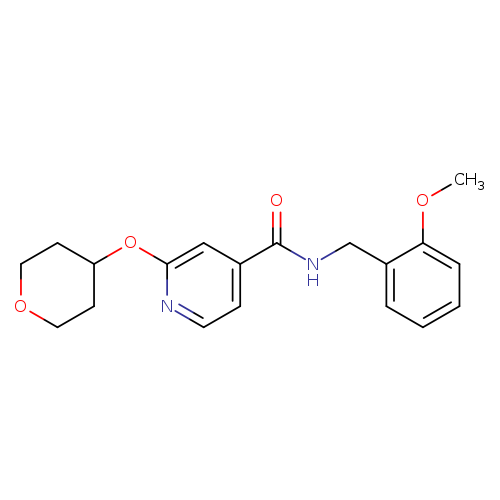 N-[(2-methoxyphenyl)methyl]-2-(oxan-4-yloxy)pyridine-4-carboxamide