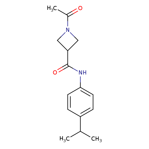 1-acetyl-N-[4-(propan-2-yl)phenyl]azetidine-3-carboxamide