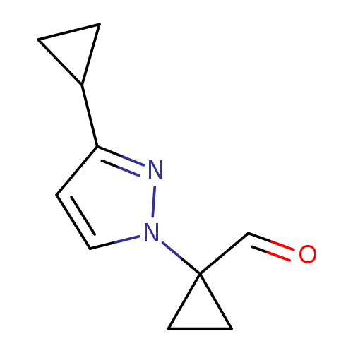 1-(3-cyclopropyl-1H-pyrazol-1-yl)cyclopropane-1-carbaldehyde