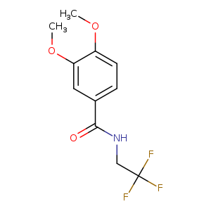"3,4-dimethoxy-N-(2,2,2-trifluoroethyl)benzamide"