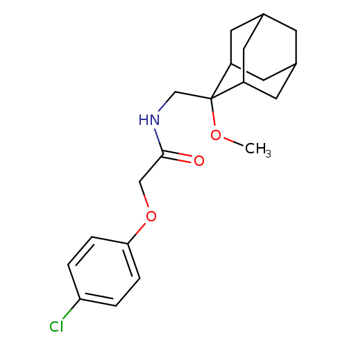 2-(4-chlorophenoxy)-N-[(2-methoxyadamantan-2-yl)methyl]acetamide