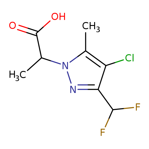 2-[4-Chloro-3-(difluoromethyl)-5-methyl-1h-pyrazol-1-yl]propanoic acid