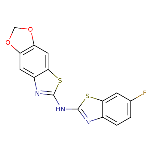 N-(6-fluoro-1,3-benzothiazol-2-yl)-4,6-dioxa-10-thia-12-azatricyclo[7.3.0.0^{3,7}]dodeca-1(9),2,7,11-tetraen-11-amine