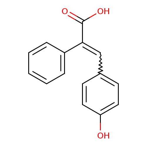 3-(4-hydroxyphenyl)-2-phenylprop-2-enoic acid