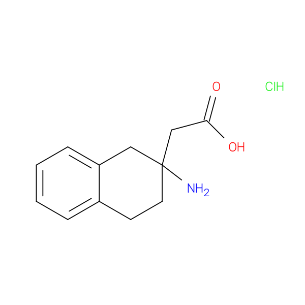 2-(2-amino-1,2,3,4-tetrahydronaphthalen-2-yl)acetic acid hydrochloride
