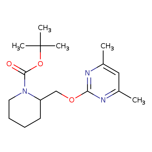 1-Piperidinecarboxylic acid, 2-[[(4,6-dimethyl-2-pyrimidinyl)oxy]methyl]-, 1,1-dimethylethyl ester