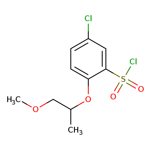 5-chloro-2-[(1-methoxypropan-2-yl)oxy]benzene-1-sulfonyl chloride