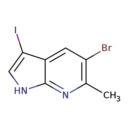 1H-Pyrrolo[2,3-b]pyridine, 5-bromo-3-iodo-6-methyl-