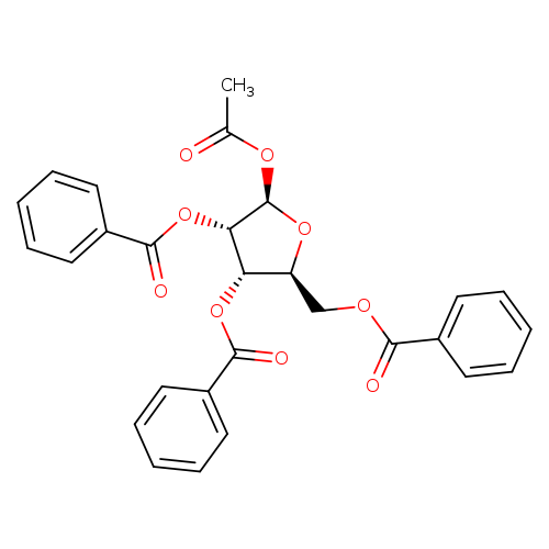 (2R,3S,4S,5S)-2-Acetoxy-5-((benzoyloxy)methyl)tetrahydrofuran-3,4-diyl dibenzoate