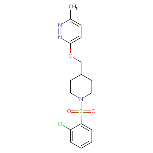 3-{[1-(2-chlorobenzenesulfonyl)piperidin-4-yl]methoxy}-6-methylpyridazine