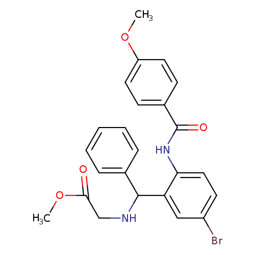 methyl 2-({[5-bromo-2-(4-methoxybenzamido)phenyl](phenyl)methyl}amino)acetate