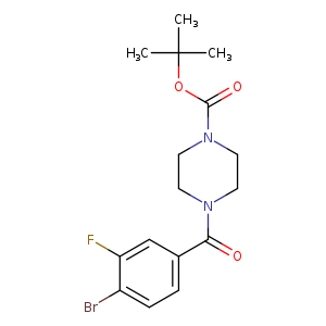 tert-Butyl 4-[(4-bromo-3-fluorophenyl)carbonyl]piperazine-1-carboxylate