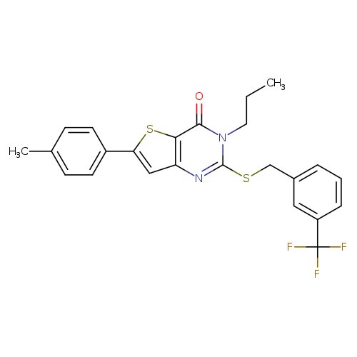 6-(4-methylphenyl)-3-propyl-2-({[3-(trifluoromethyl)phenyl]methyl}sulfanyl)-3H,4H-thieno[3,2-d]pyrimidin-4-one