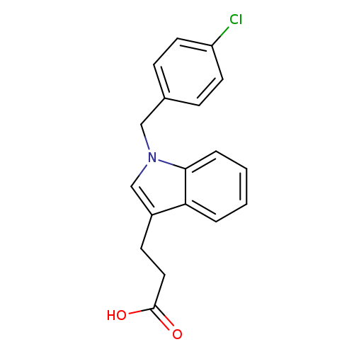 3-{1-[(4-chlorophenyl)methyl]-1H-indol-3-yl}propanoic acid