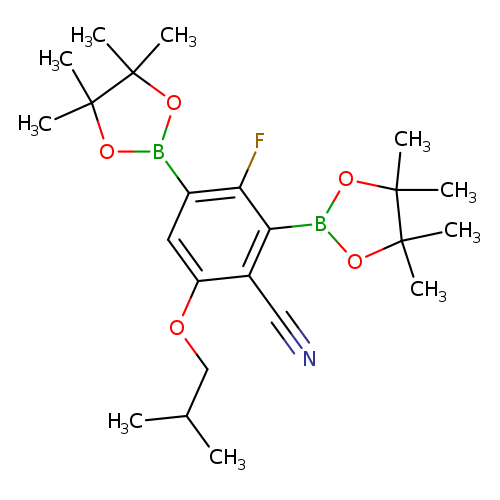 4-Cyano-2-fluoro-5-isobutoxy-1,3-phenyldiboronic acid pinacol ester