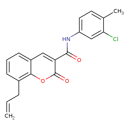 N-(3-chloro-4-methylphenyl)-2-oxo-8-(prop-2-en-1-yl)-2H-chromene-3-carboxamide