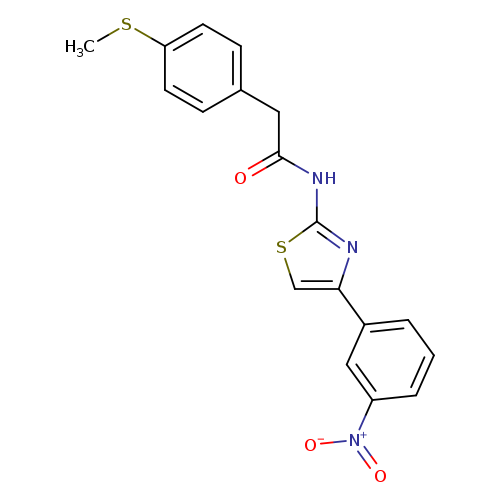 2-[4-(methylsulfanyl)phenyl]-N-[4-(3-nitrophenyl)-1,3-thiazol-2-yl]acetamide
