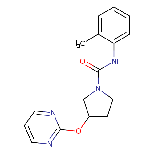 N-(2-methylphenyl)-3-(pyrimidin-2-yloxy)pyrrolidine-1-carboxamide