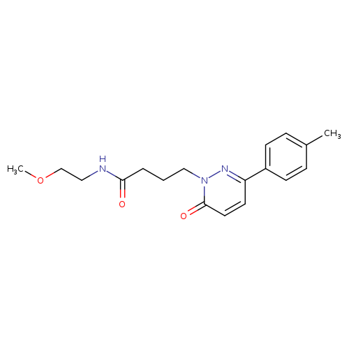 N-(2-methoxyethyl)-4-[3-(4-methylphenyl)-6-oxo-1,6-dihydropyridazin-1-yl]butanamide